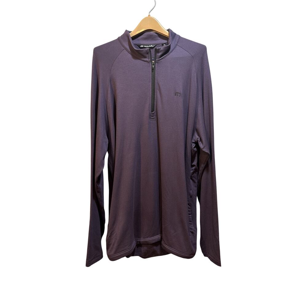 Travis Matthew men’s xl networking fleece quarter zip purple pullover